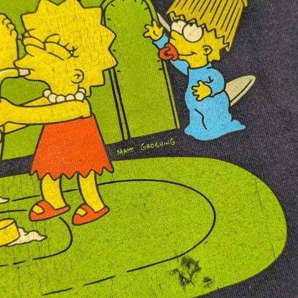 Simpsons "World's Greatest Dad" Y2K Vintage 2003 Fox Funny Navy Shirt Size XL - Picture 14 of 16